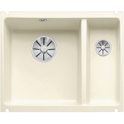 Zlewozmywak Blanco SUBLINE 350/150-U ceramiczny bez korka automatycznego z korkiem InFino Magnolia Połys 523 742